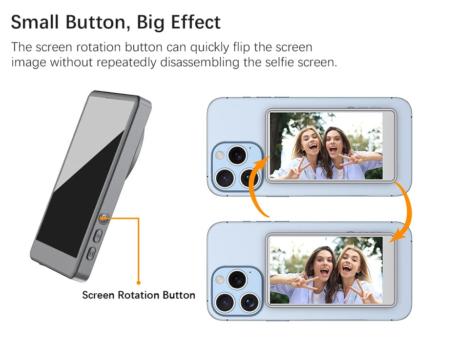 Vlog by Unitedtime 4 Inch Wireless Smartphone Monitor With MagSafe Mount For Vlogging