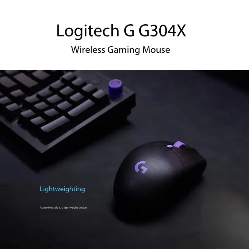 Logitech G304X Lightspeed Wireless Mouse 57g Lightweight Dual Mode Macro 6 Buttons Hero 25K Sensor 25600 DPI Optical Gamer Mouse