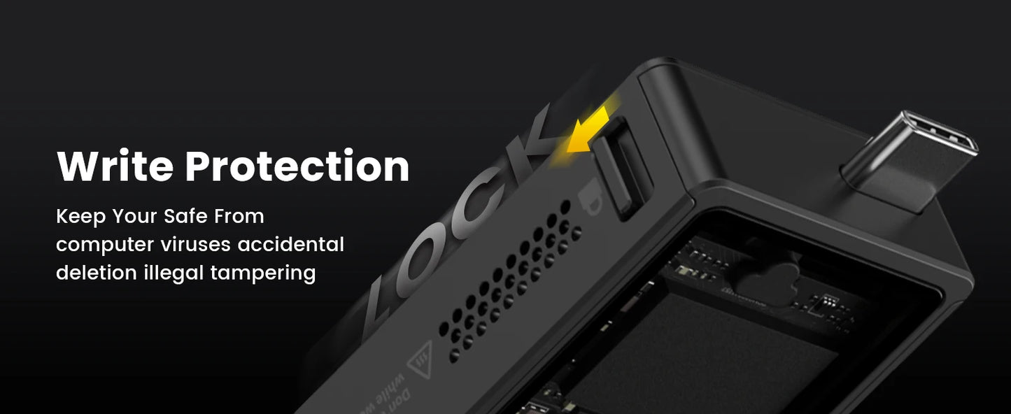 Sharge M.2 NVMe Enclosure with Active Cooling and Aluminum Case