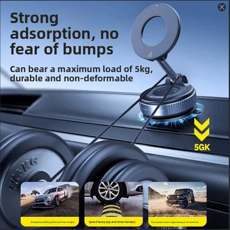 Magnetic Car Phone Holder Compatible With MagSafe And 360 Rotation