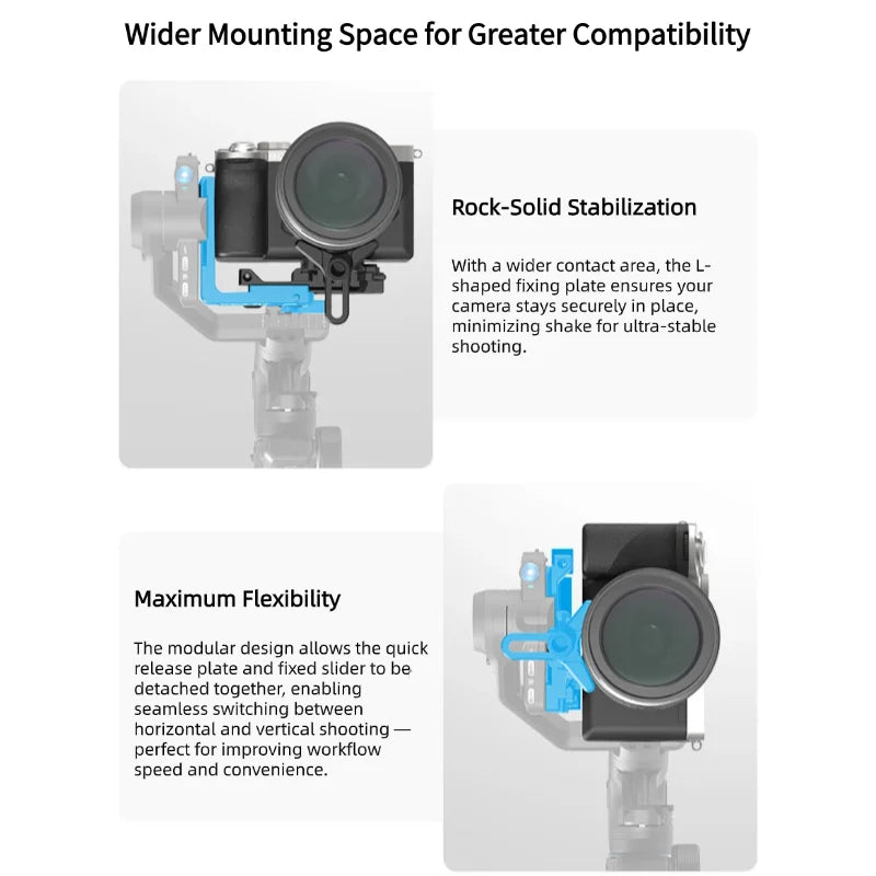 FeiyuTech SCORP Mini 3 Pro 3-in-1 Gimbal for Mirrorless, Action Cams and Smartphones with AI Tracking, 2 kg Load, 14 h Battery