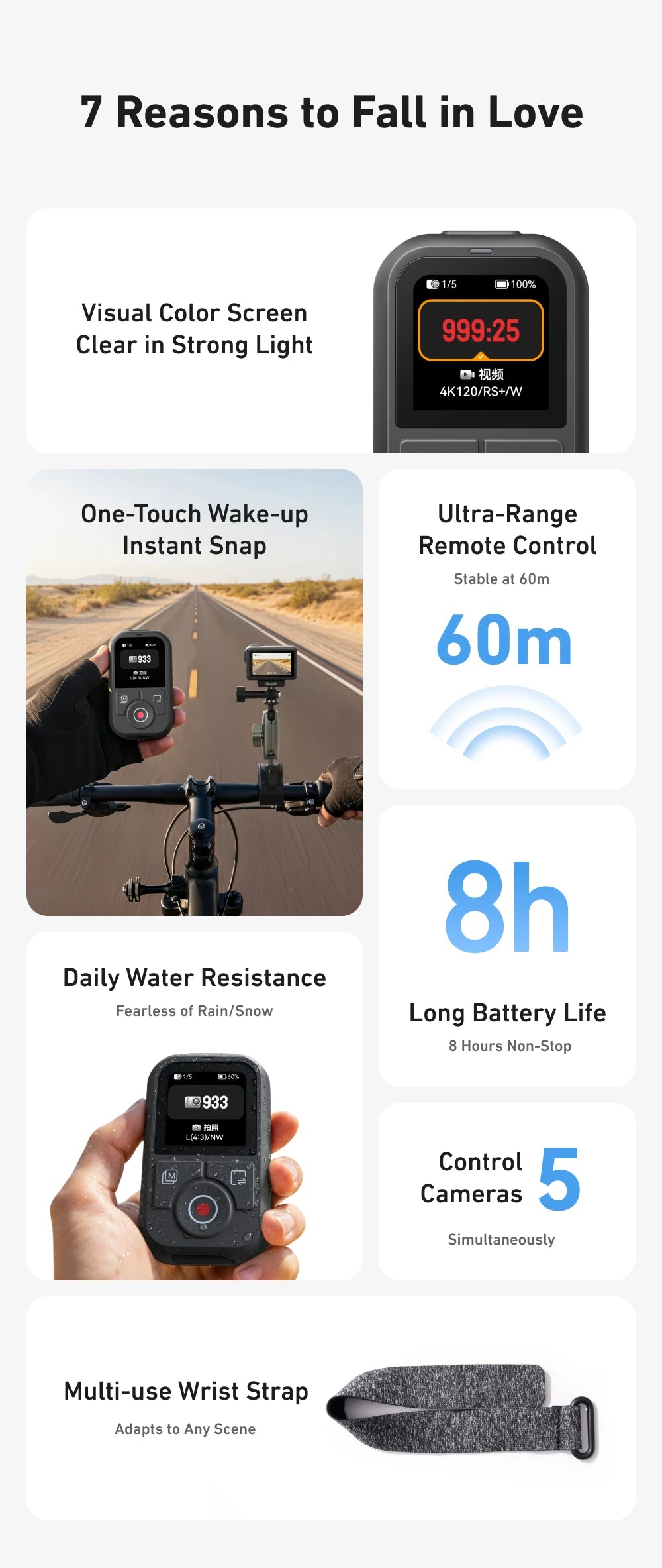 Telesin T13 Bluetooth remote - additional view