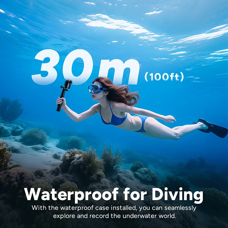 SJCAM C110+ Plus 4K 30FPS Action Camera Waterproof Sports Outdoor Cycling Fishing Vlog Camera Set for Security Work Guard Travel