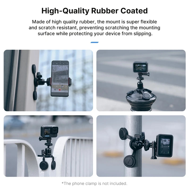 Ulanzi GO-001 Magnetic Mount for Action Camera phone 360° Pan-Tilt Adjustable Ball Head for Gopro for Insta360 Outdoor Activity