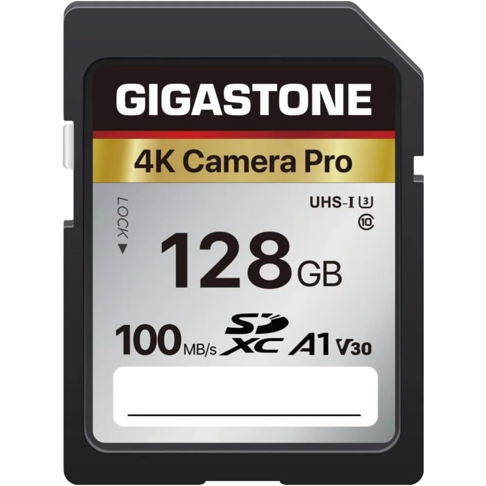 128GB SD Card for 4K UHD Video, UHS-I V30 U3 Class 10 SDXC Memory Card, Compatible with Digital Cameras