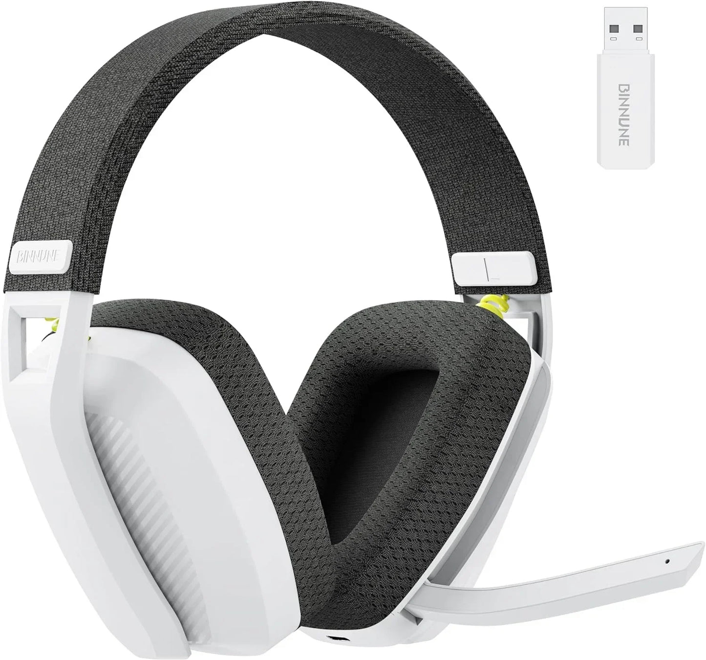 BINNUNE 2.4GHz Wireless Gaming Headset with Mic for PS5 PS4 PC Mac Playstation, Bluetooth Gaming Headset with Microphone, Multiple Colors
