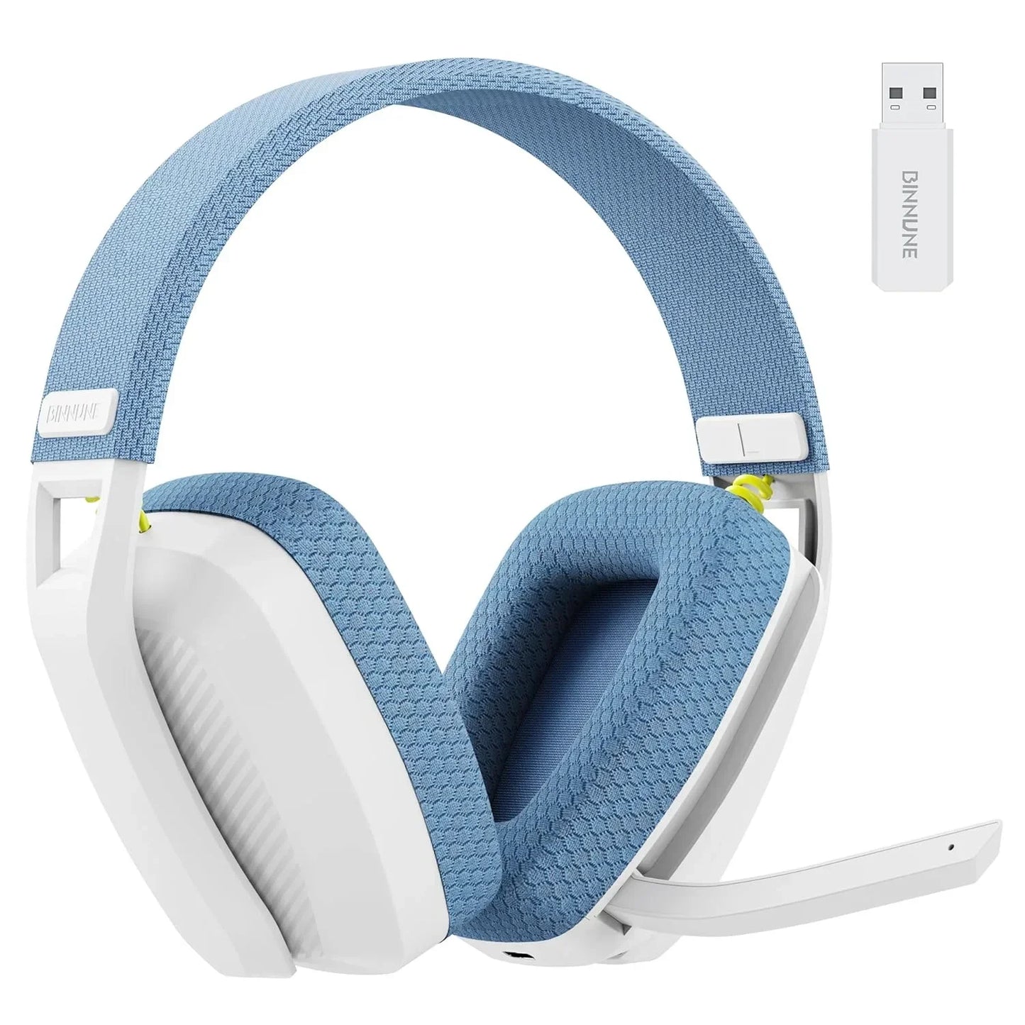 BINNUNE 2.4GHz Wireless Gaming Headset with Mic for PS5 PS4 PC Mac Playstation, Bluetooth Gaming Headset with Microphone, Multiple Colors
