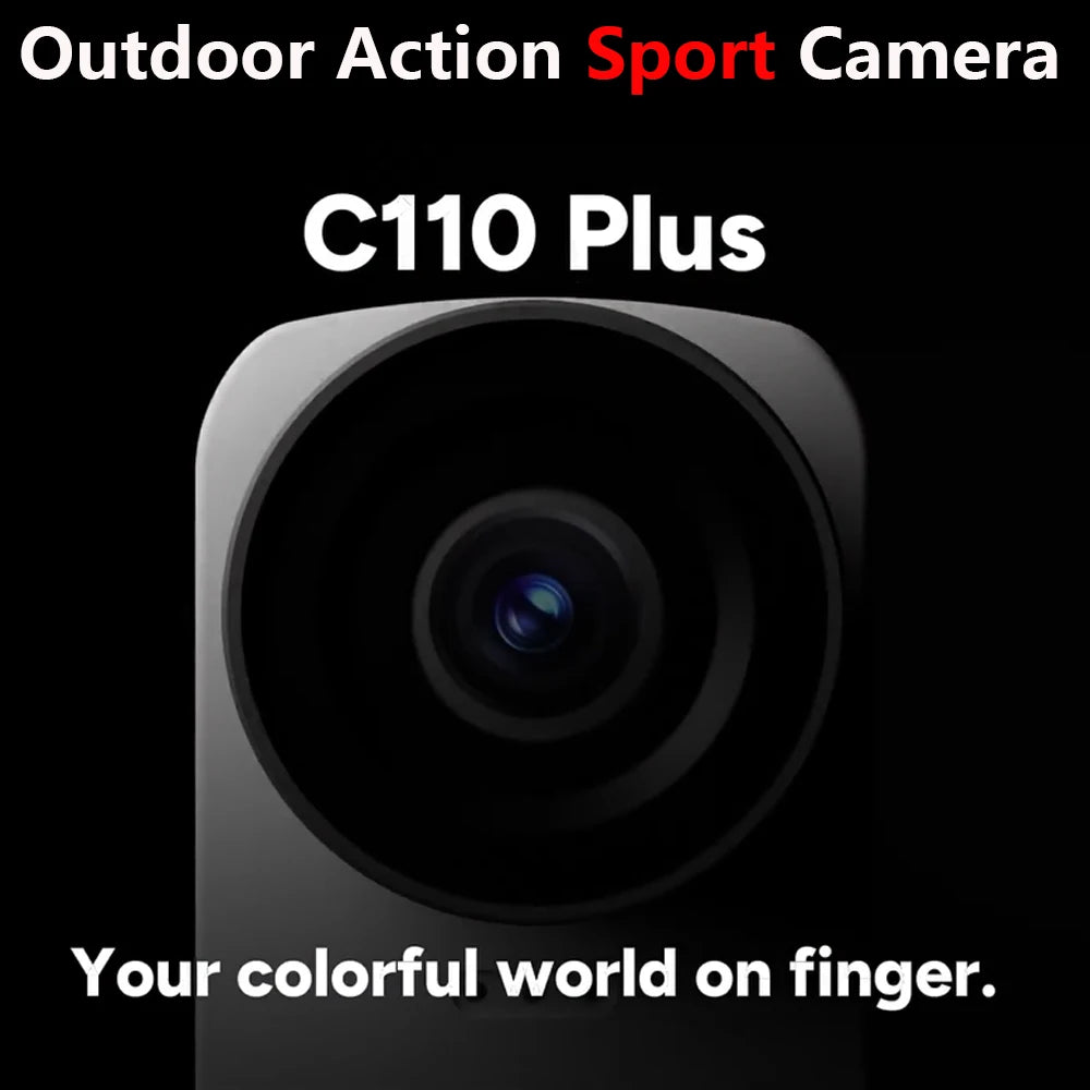 SJCAM C110+ Plus 4K 30FPS Action Camera Waterproof Sports Outdoor Cycling Fishing Vlog Camera Set for Security Work Guard Travel