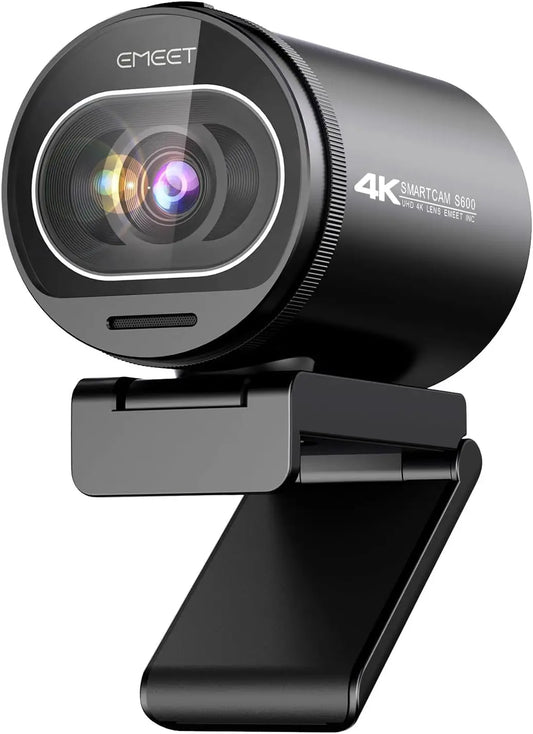 4K Webcam with Sony Sensor, PDAF Autofocus, 1080P@60FPS, Noise Reduction Mics, Privacy Cover