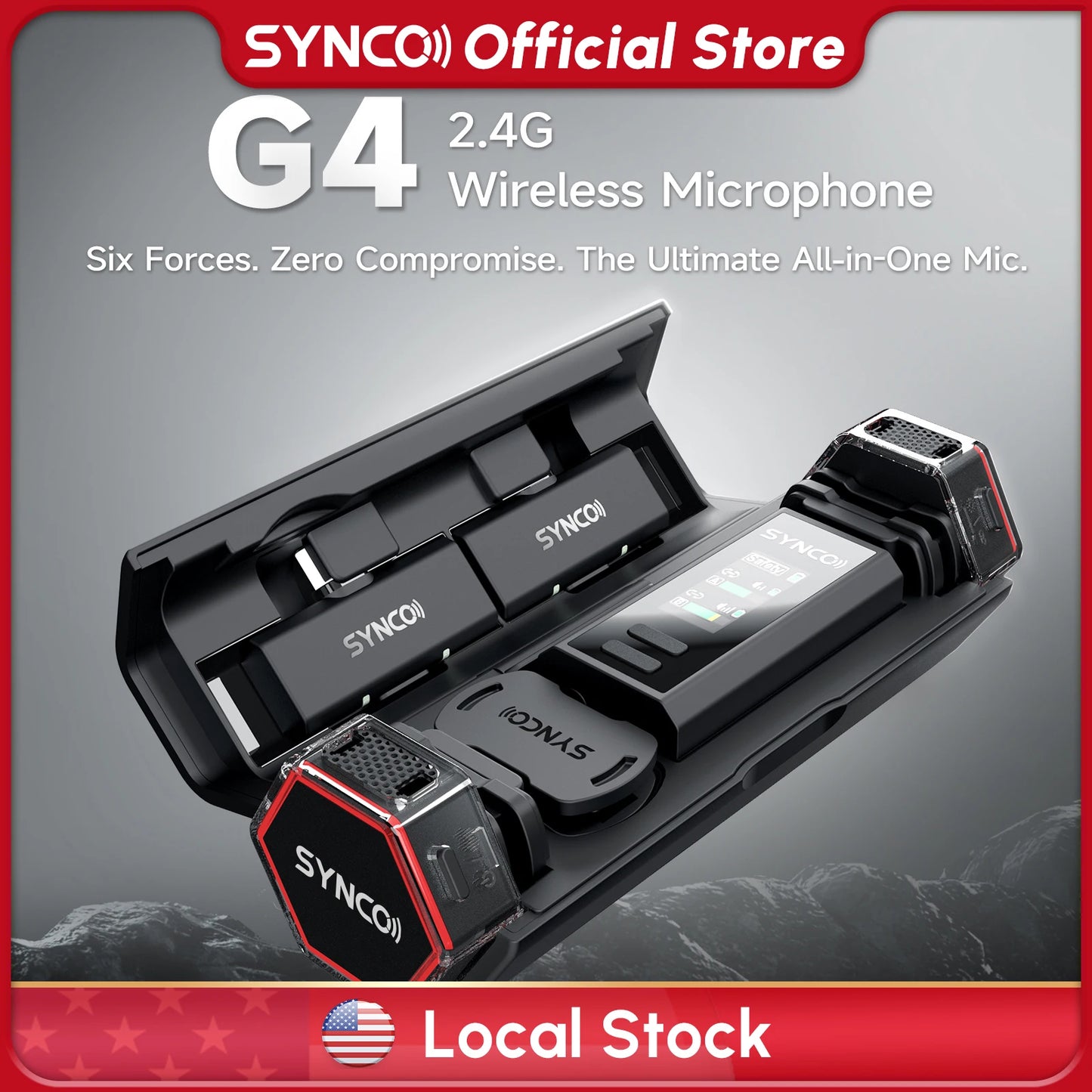 SYNCO G4 Wireless Lavalier Microphone for Smartphone and Camera