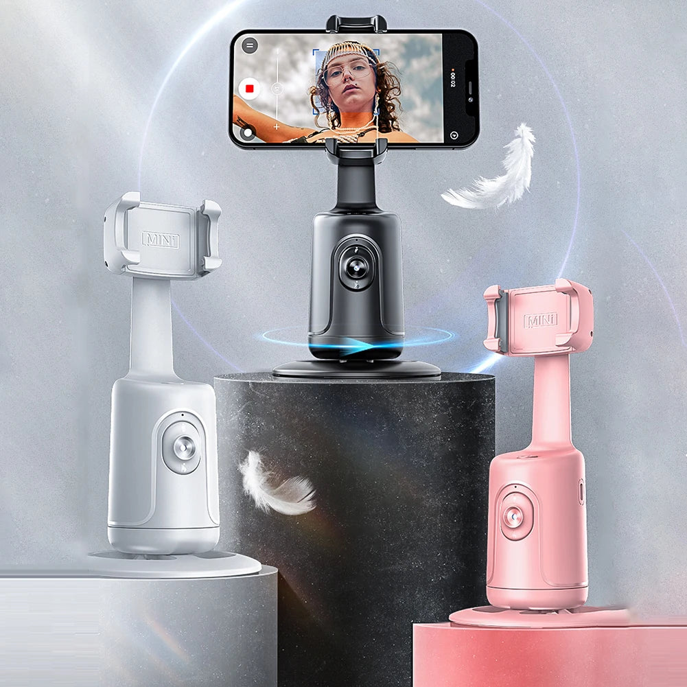 Intelligent Smartphone Stabilizer Follow-up 360 Rotation Handheld Gimbal Selfie Stick Tripod for  Live Photography