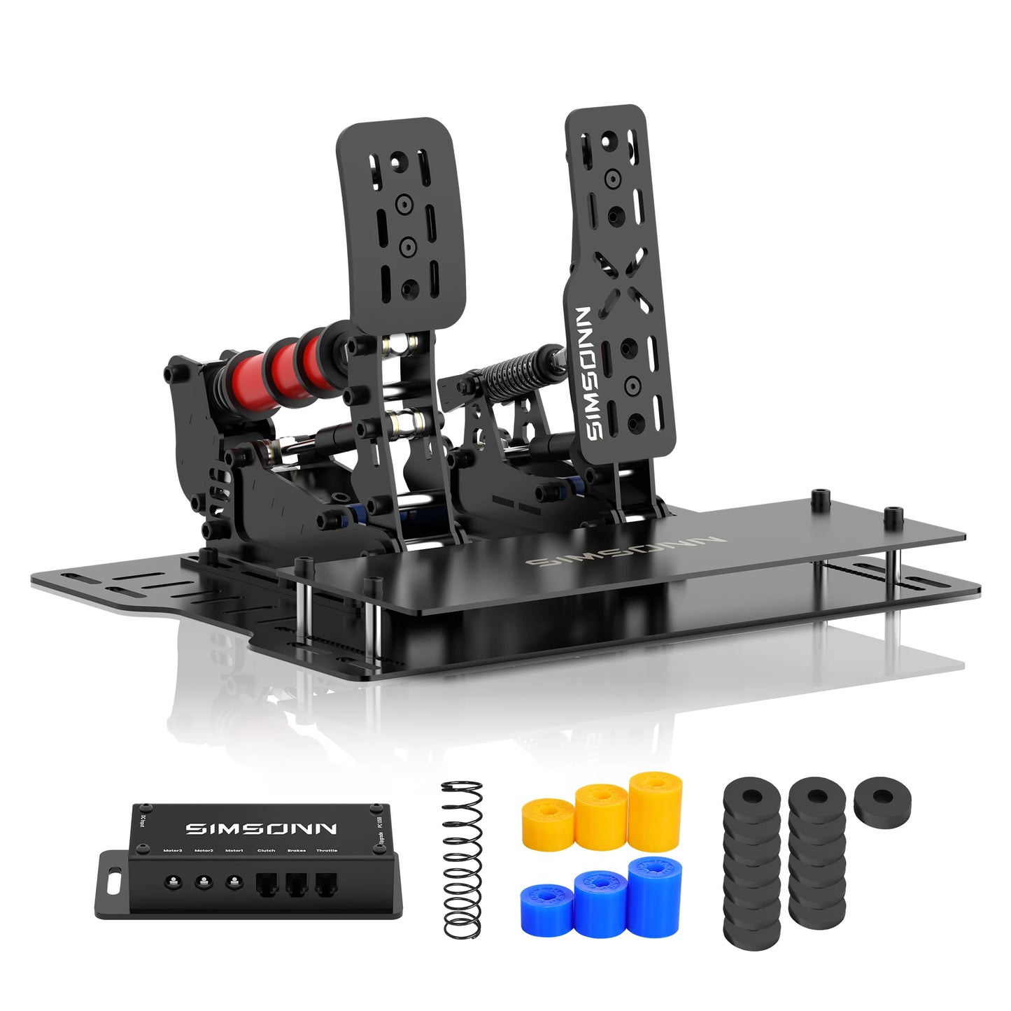 SIMSONN Plus X Sim Racing Simulator Pedal PC Simracing Pedals Support VAM VAM RPO Vibration Motor Driving Game Accessories