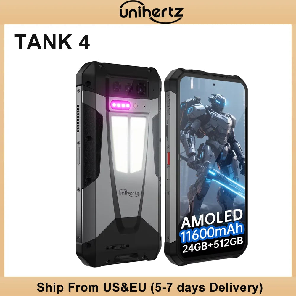 Unihertz Tank 4 5G Rugged Phone With Built-In Projector