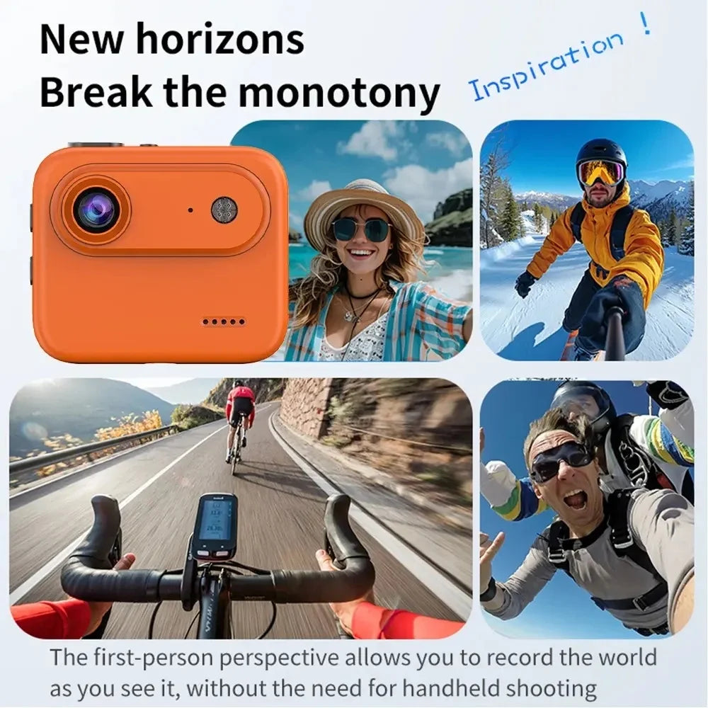32GB Action Camera 1080P 360° with Flip Screen, Multi-Functional Vlogging Video Camera, Wide-Angle Lens, 1080P Multiple colors Us Shipping