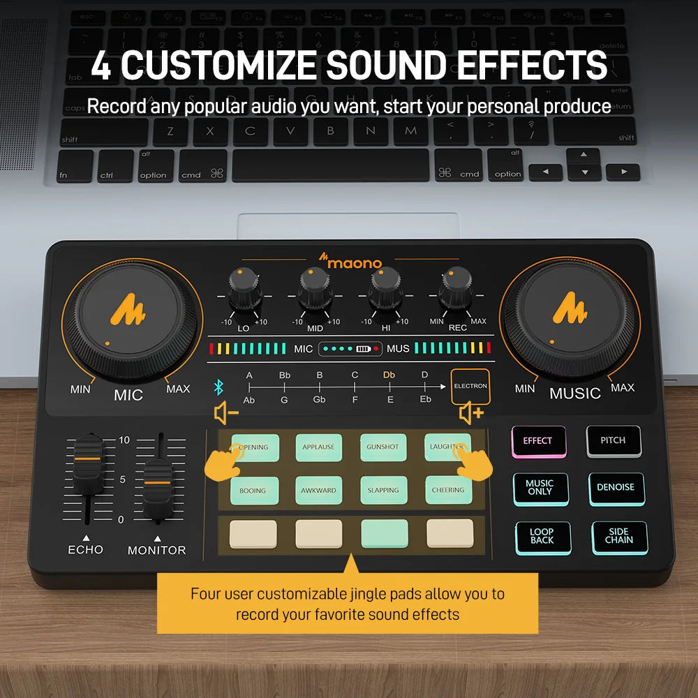 MAONO Bundle Audio Interface Condenser Microphone Set Podcast Equipment All-in-One Podcast Production Studio with 3.5mm Microphone for Live Streaming Recording PC Smartphone DJ MaonoCaster Lite + PM360TR (AU-AM200-S1 Black)