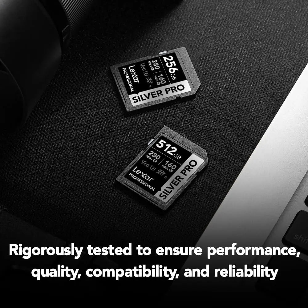 128GB SDXC Memory Card UHS-II C10 U3 V60 4K Full HD Up to 280MB/s Read for Professional Photographer Videographer