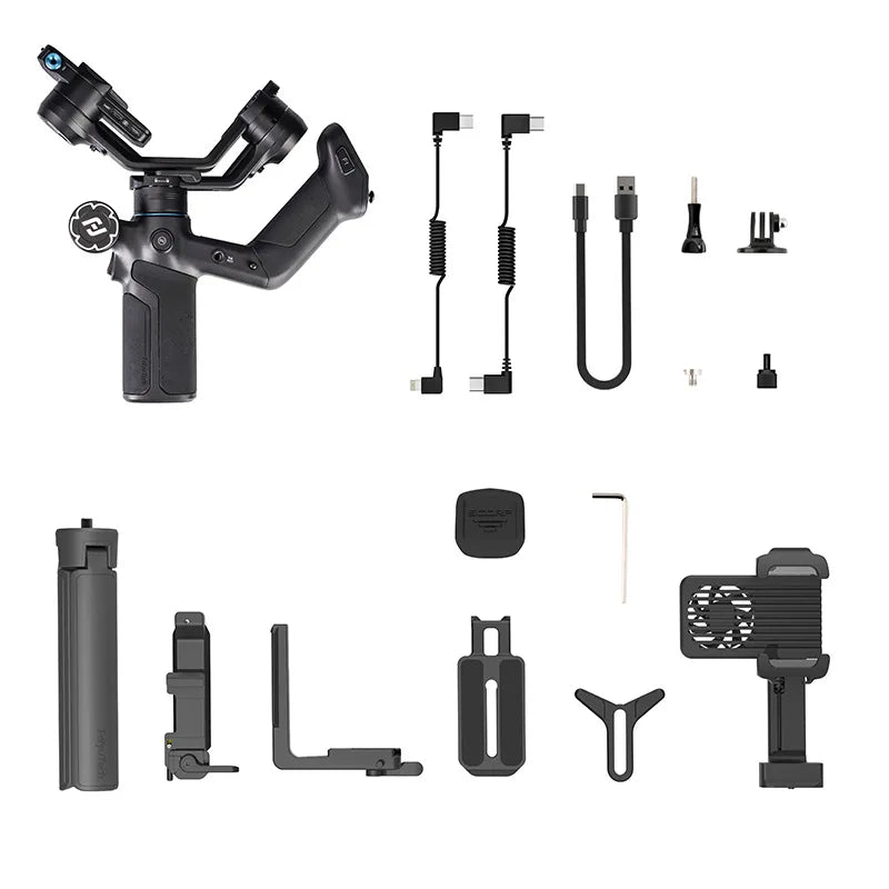 FeiyuTech SCORP Mini 3 Pro – 3-in-1 Gimbal with Detachable Handle & AI 4.0 Tracking for Mirrorless, Action Cameras & Phones