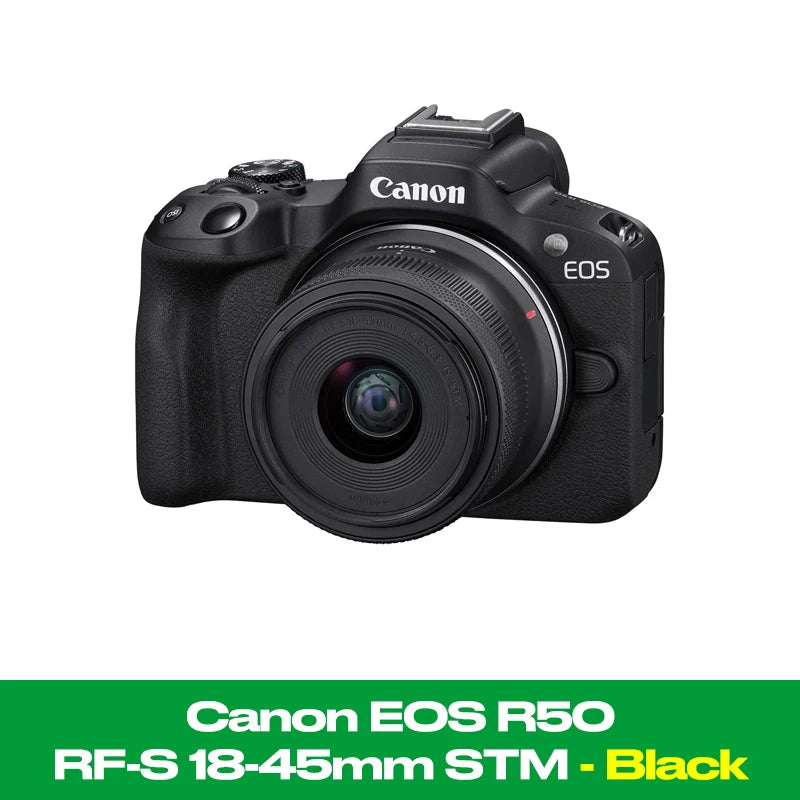 Canon EOS R50 Mirrorless Camera with RF-S 18-45mm f/4.5-6.3 IS STM Lens Kit – 24.2MP, 4K Video, Compact Vlogging **SHIPS FROM CHINA**