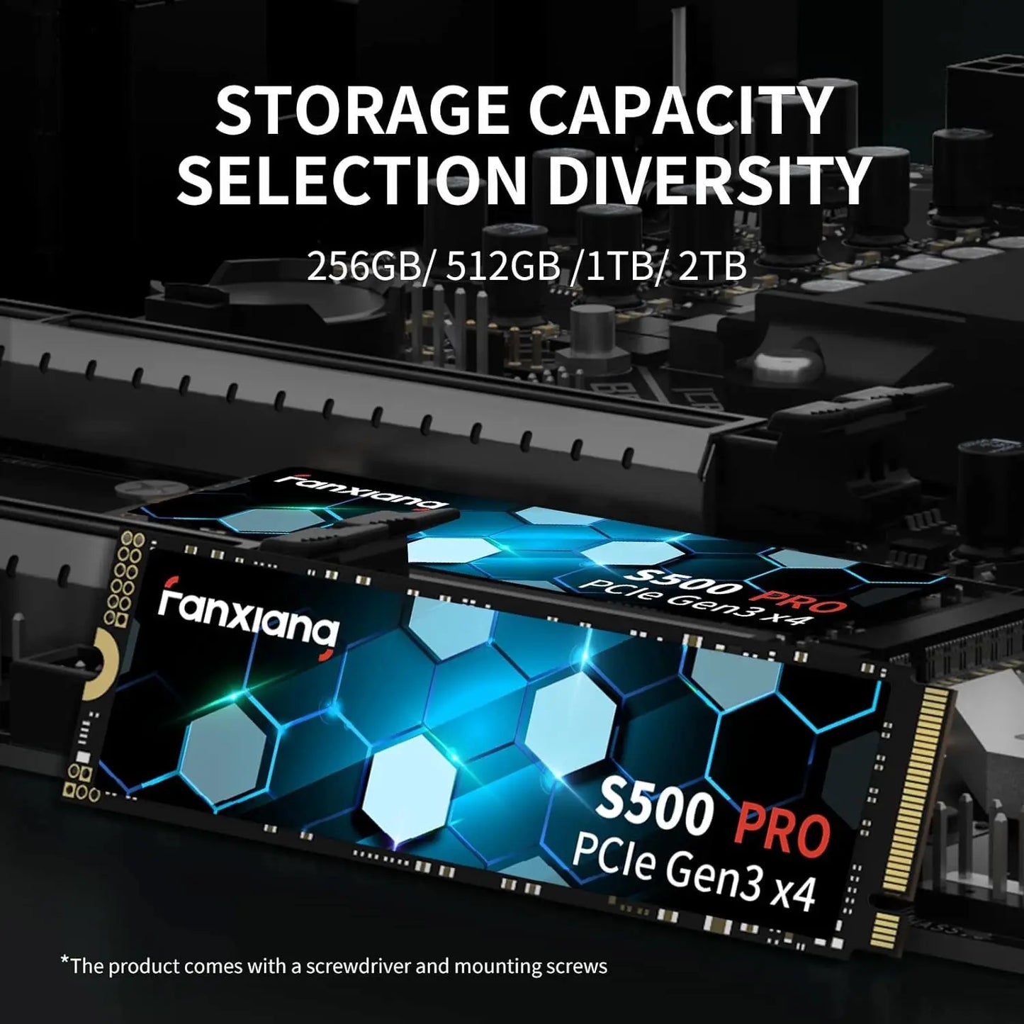 [EU/US Shipping]Fanxiang S500 Pro M.2 SSD Hard Disk 1TB 2TB 3500MB/s NVMe M2 SSD PCIe 3.0 Internal Solid State Drive For Laptop