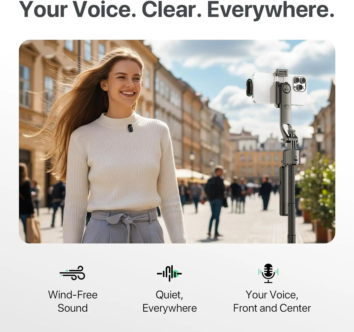 NEW SYNCO Mini Wireless Lavalier Lapel Microphone for iPhone iPad Android Type-C Phone Live Broadcast Audio Video Recording Vlog
