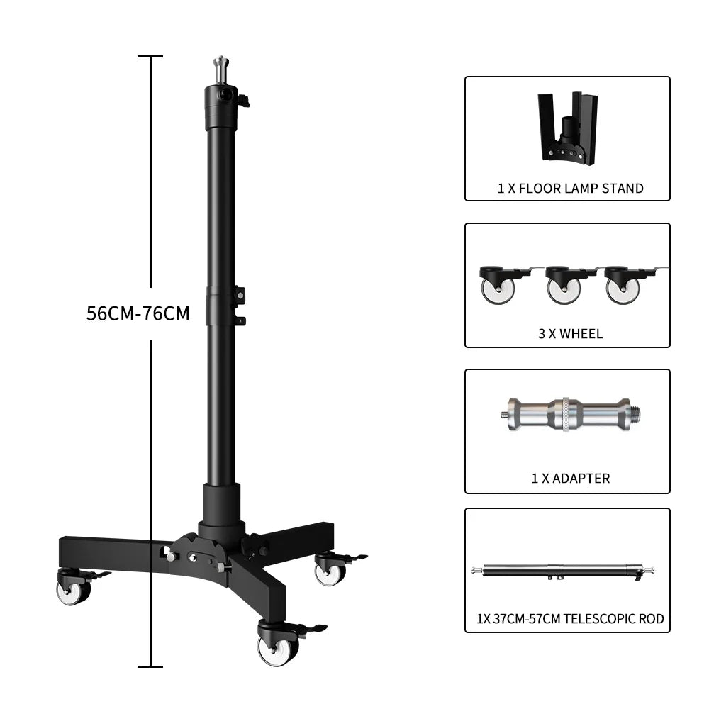 SH  220V 90/115/135W Photography COB Video Light With pulley bracket Daylight-Balanced Sun Lamp for Portrait Flash Studio