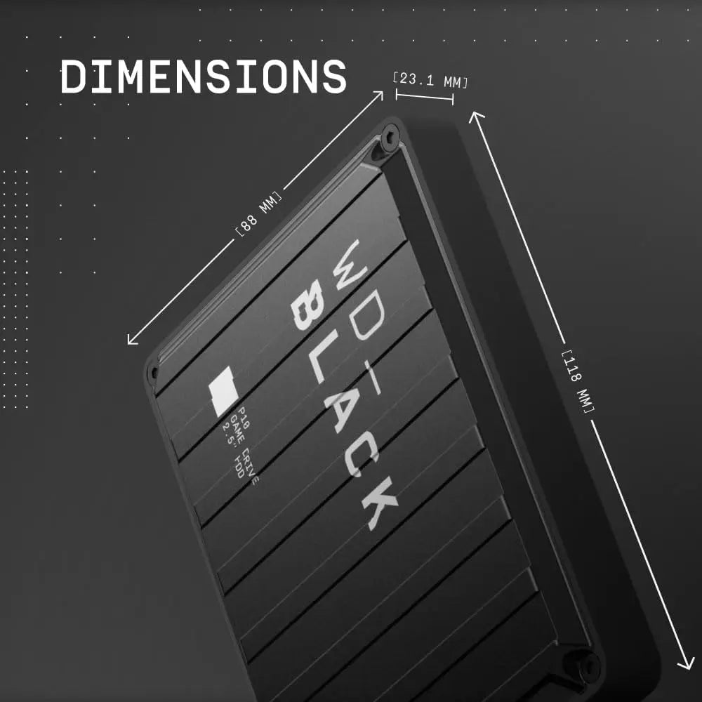 6TB Portable External Hard Drive for Gaming, Compatible with PS5, Xbox Series X|S & PC