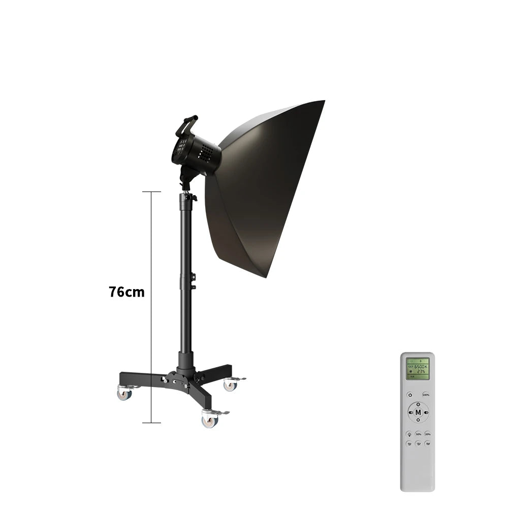 SH  220V 90/115/135W Photography COB Video Light With pulley bracket Daylight-Balanced Sun Lamp for Portrait Flash Studio