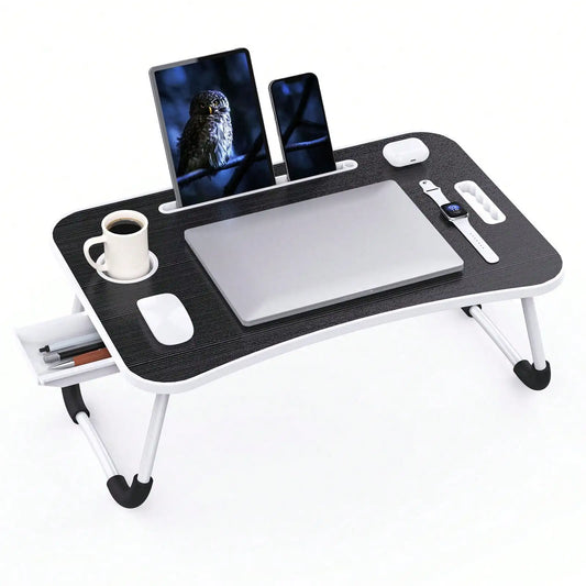Folding Laptop Lap Desk With Side Storage Drawer Portable Ergonomic Bed Tray Lightweight Lap Table Breakfast ,Prepping Office Multi Purpose Use Fits most sinks. Versatile Great for prepping. Multiple Colors