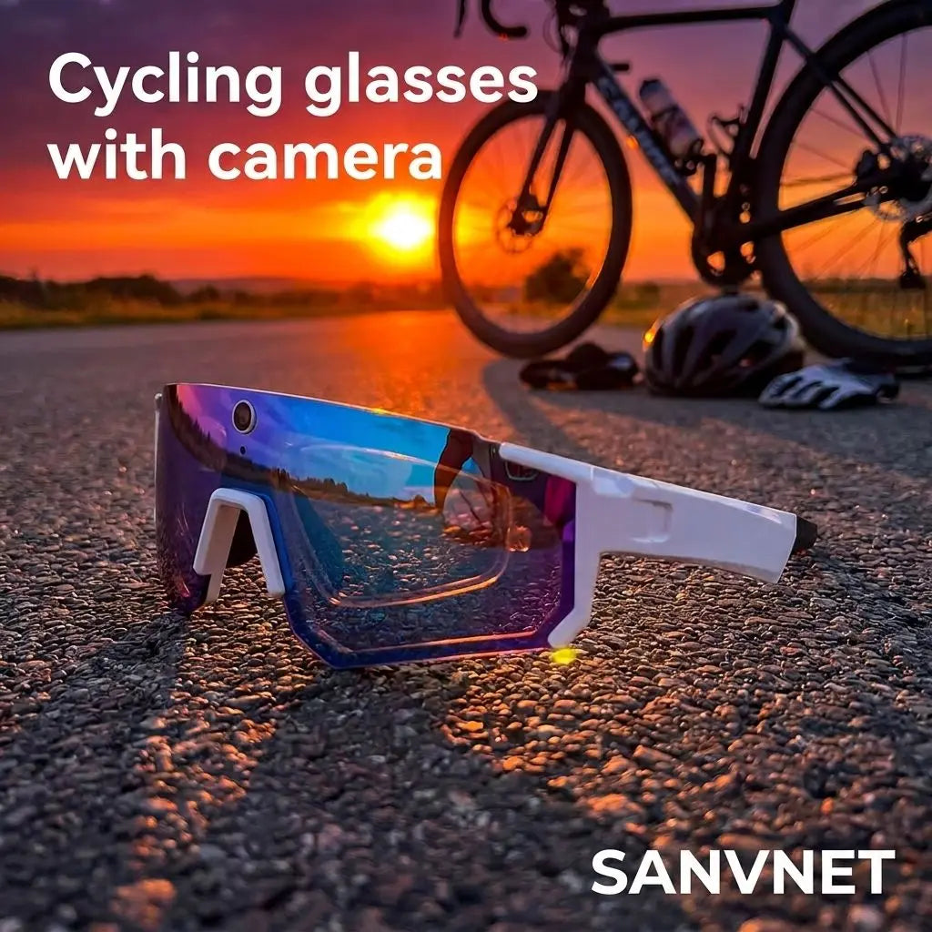 2026 SNT SOLIS POV Road Cycling Smart Sunglasses with Camera 8MP Polarized Lenses ChatGPT Smart Glasses AI Translation