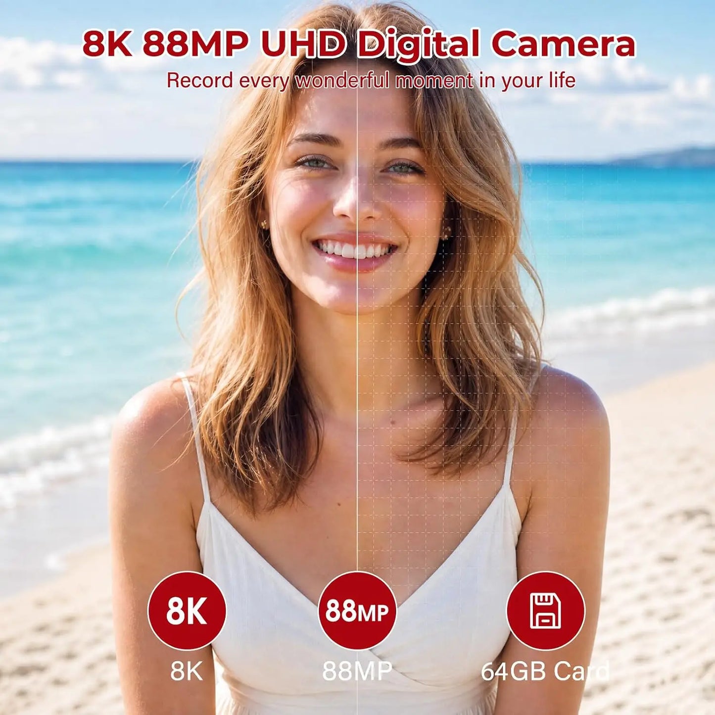 24MP 4K Digital Camera with Autofocus and WiFi Connectivity