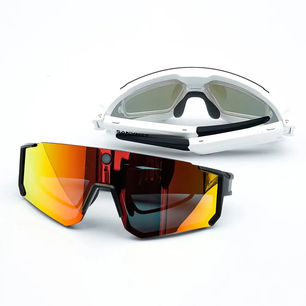 2026 SNT SOLIS POV Road Cycling Smart Sunglasses with Camera 8MP Polarized Lenses ChatGPT Smart Glasses AI Translation