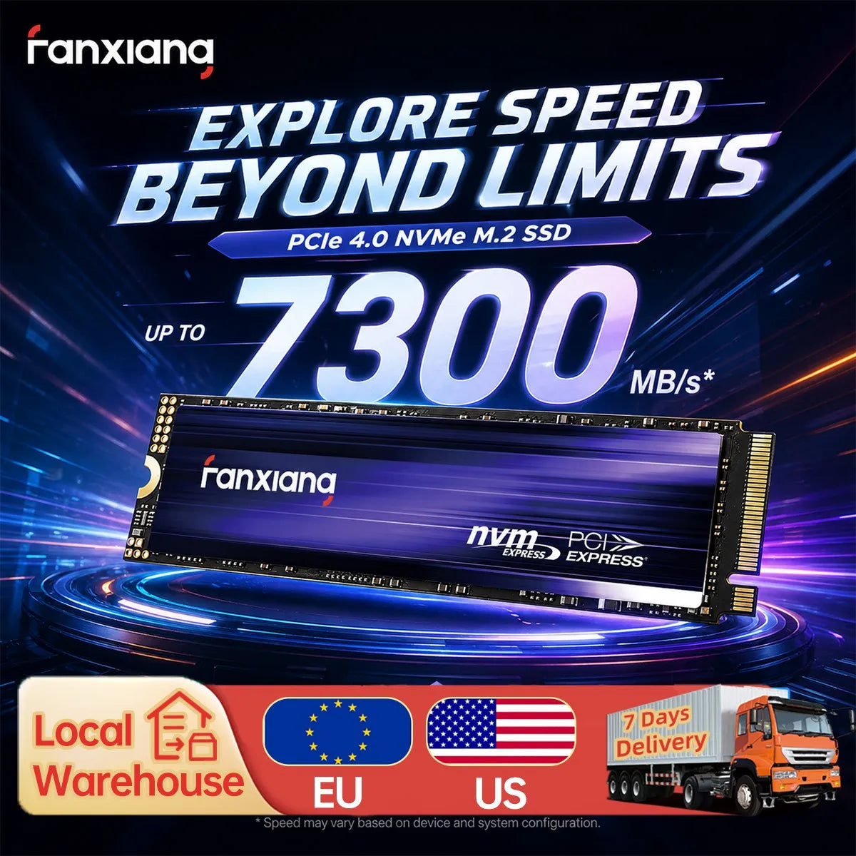 [EU/US Shipping]Fanxiang S880 M.2 SSD 7300MB/s 1TB/2TB/4T M.2 NVMe SSD Drive Hard Disk Internal Solid State Drive For PS5 Laptop
