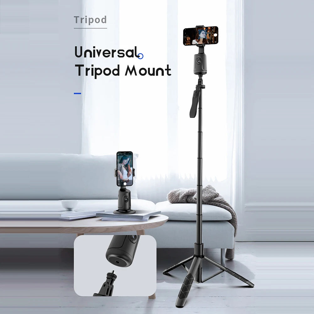 Atuotin 2-axis smart face-tracking gimbal stabilizer for smartphones with selfie stick mode and 360° rotation
