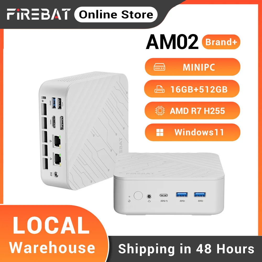 Firebat AM02 Mini PC Ryzen 7 16GB 512GB SSD Windows11