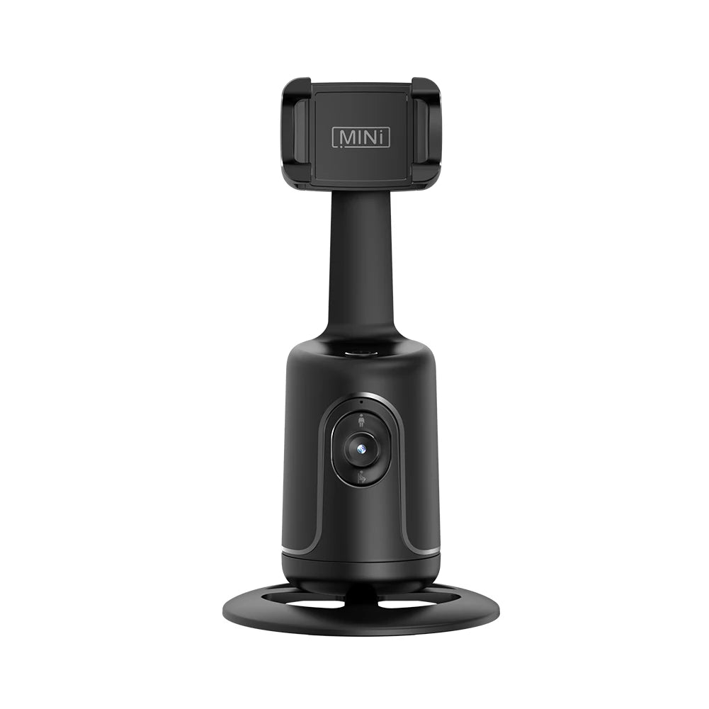 Atuotin Intelligent Face-Tracking Gimbal Stabilizer for Smartphones, black 2-axis handheld with selfie-stick mode