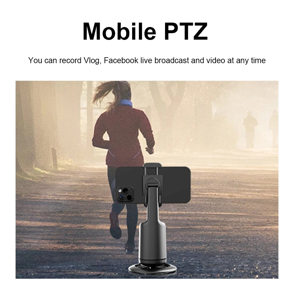 Atuotin intelligent smartphone gimbal stabilizer, black 2-axis handheld with phone mounted