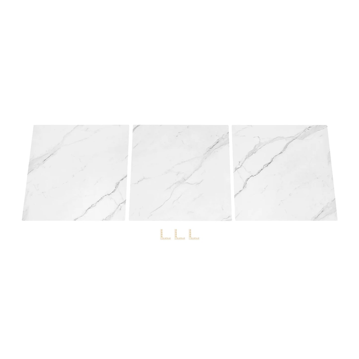3PCS Shooting Backdrop 60*60 cm White&marbling 2 Sided Photography Background Board PVCProduct Photographic Prop
