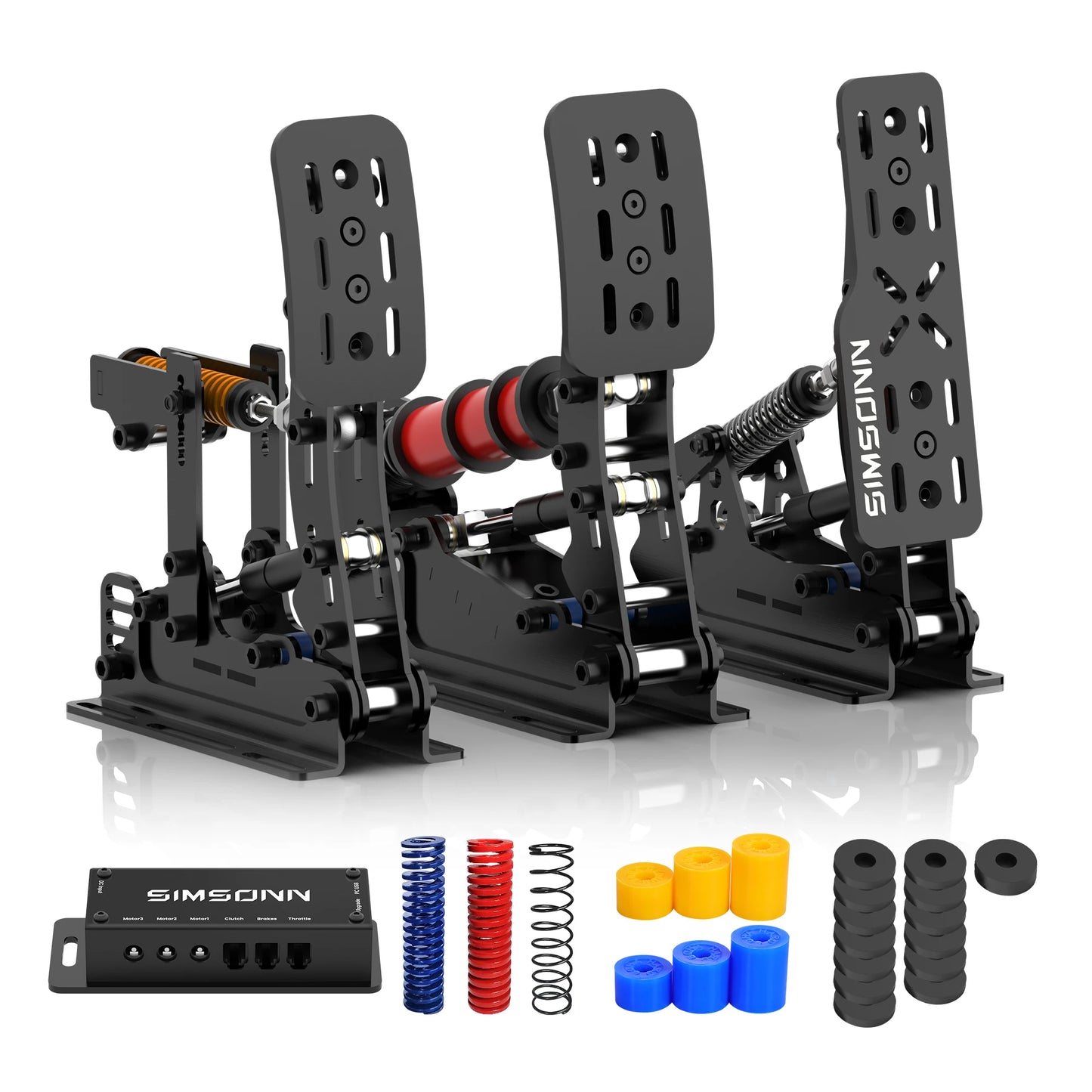 SIMSONN Plus X Sim Racing Simulator Pedal PC Simracing Pedals Support VAM VAM RPO Vibration Motor Driving Game Accessories