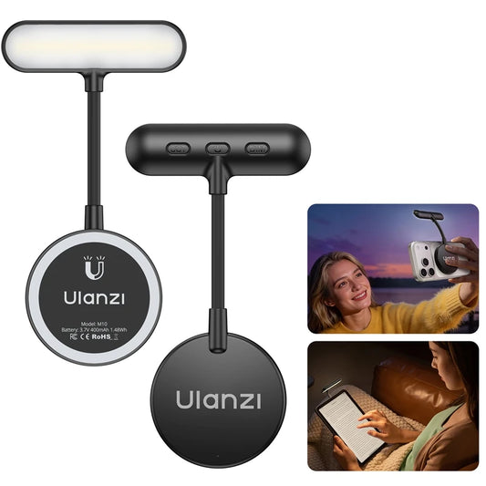 Ulanzi M10 Magnetic Flexible Phone Light 5-Level Color Temperature Brightness Adjustable for Smartphone Livestreaming Vlog Shots ***SHIPS FROM CHINA***