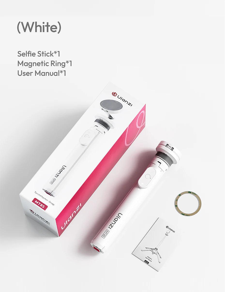 Ulanzi MT-85 Pop Open Tripod Automatic Phone Stand Magsafe Selfie Stick for iPhone 17 16 15 Ground Stand for Outdoor Travel Vlog