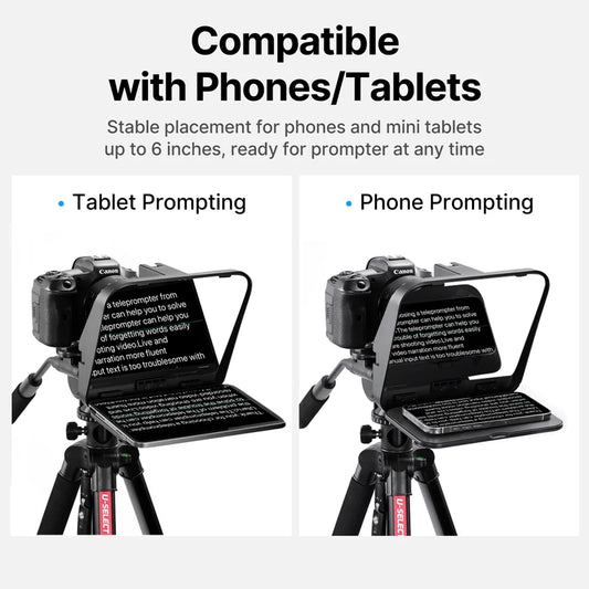 Ulanzi RT02 Teleprompter Portable For Tablets Camera Phone