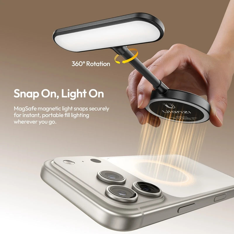 Ulanzi M10 Magnetic Flexible Phone Light 5-Level Color Temperature Brightness Adjustable for Smartphone Livestreaming Vlog Shots ***SHIPS FROM CHINA***