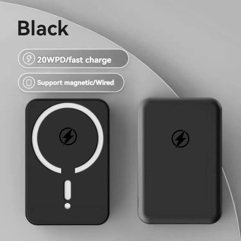 Magnetic Wireless Charger  iPhone 16/17/15/14/13/12 Series10000mAh: 15W PD Fast Charging Power Bank for