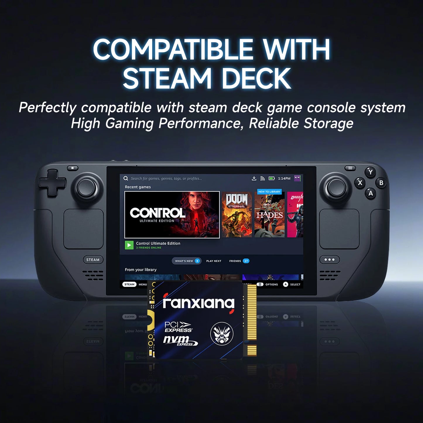 [EU/US Shipping]Fanxiang S700 M.2 2230 SSD 5000MB/s 500GB 1TB Hard Disk PCIe4.0x4 NVMe Internal Solid State Drive For Steam Deck