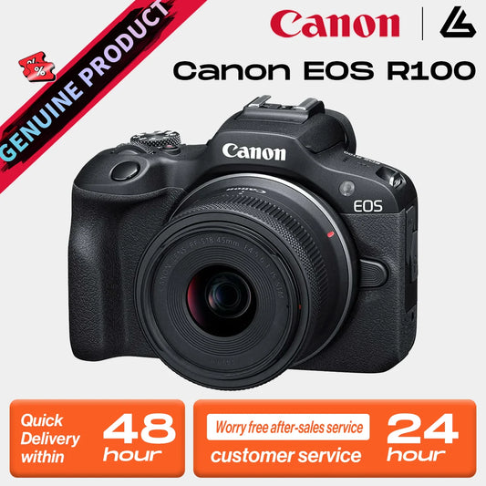 Canon EOS R100 APS-C Mirrorless Digital Camera New Entry Level Product Launches With RF-S 18-45MM Lens Kit **SHIPS FROM CHINA**