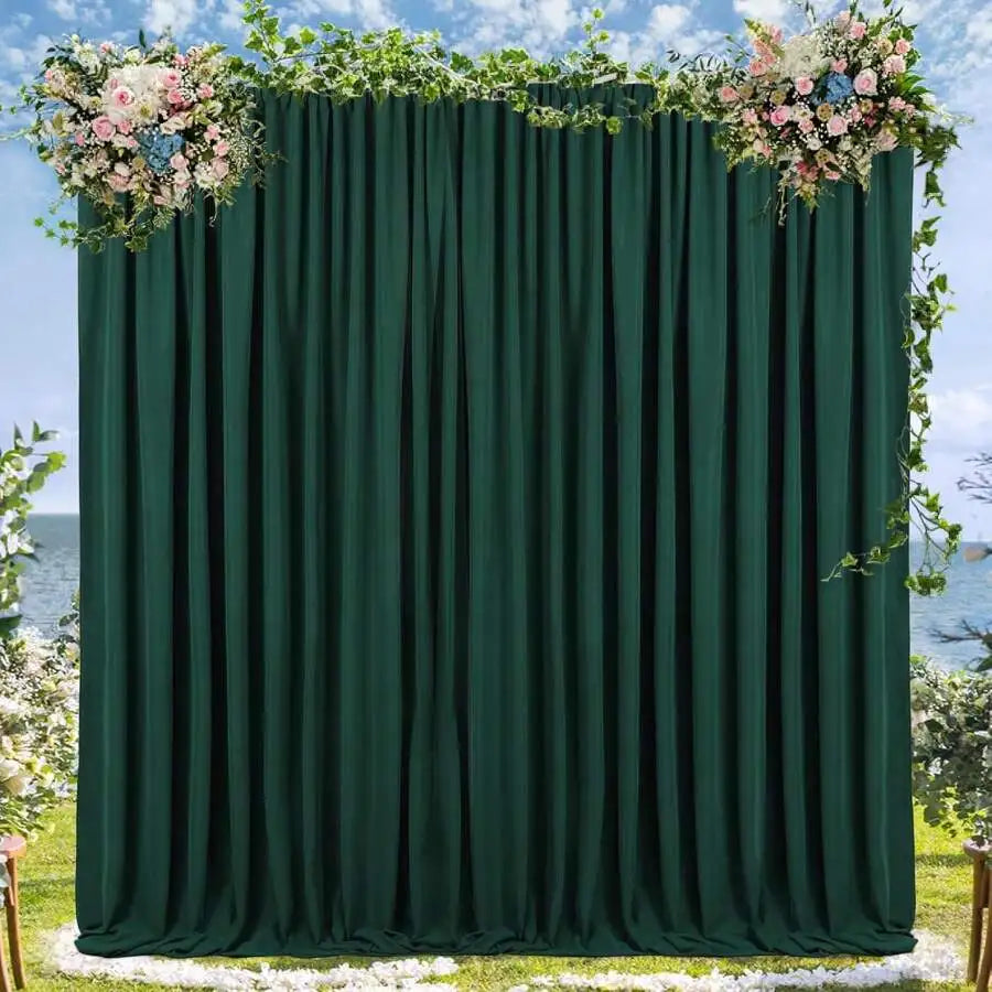 Red Polyester Curtain Backdrop For Party Wedding Photography Decor 5ft X 10ft Multiple Colors ** Drapes Only**