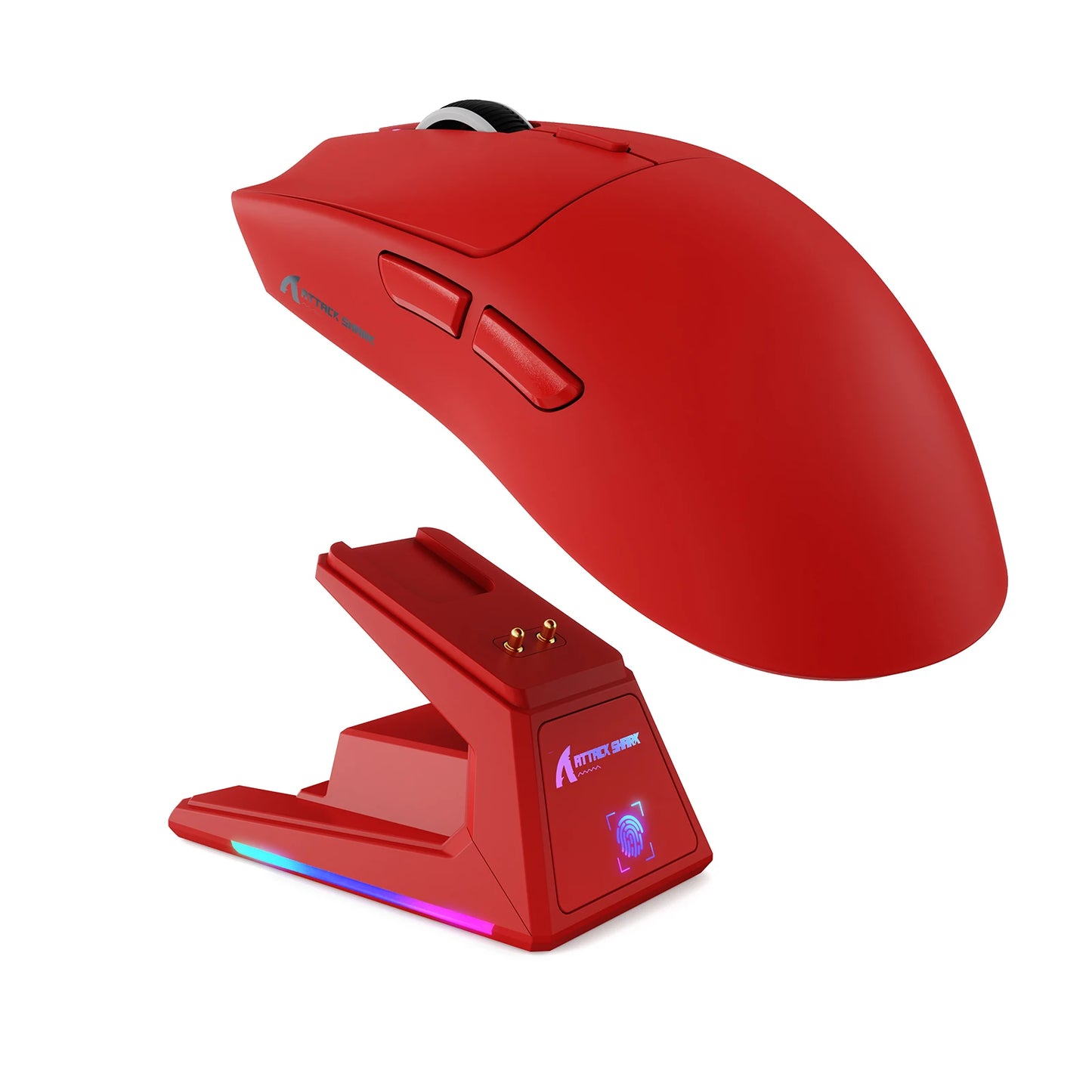 ATTACK SHARK X1 Ultralight Wireless Gaming Mouse with Magnetic RGB Charging Dock,PixArt PAW3395 Pro Sensor,40000DPI for PC/Mac