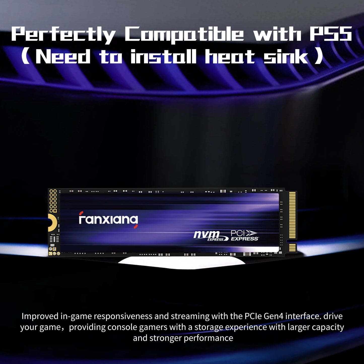 [EU/US Shipping]Fanxiang S880 M.2 SSD 7300MB/s 1TB/2TB/4T M.2 NVMe SSD Drive Hard Disk Internal Solid State Drive For PS5 Laptop