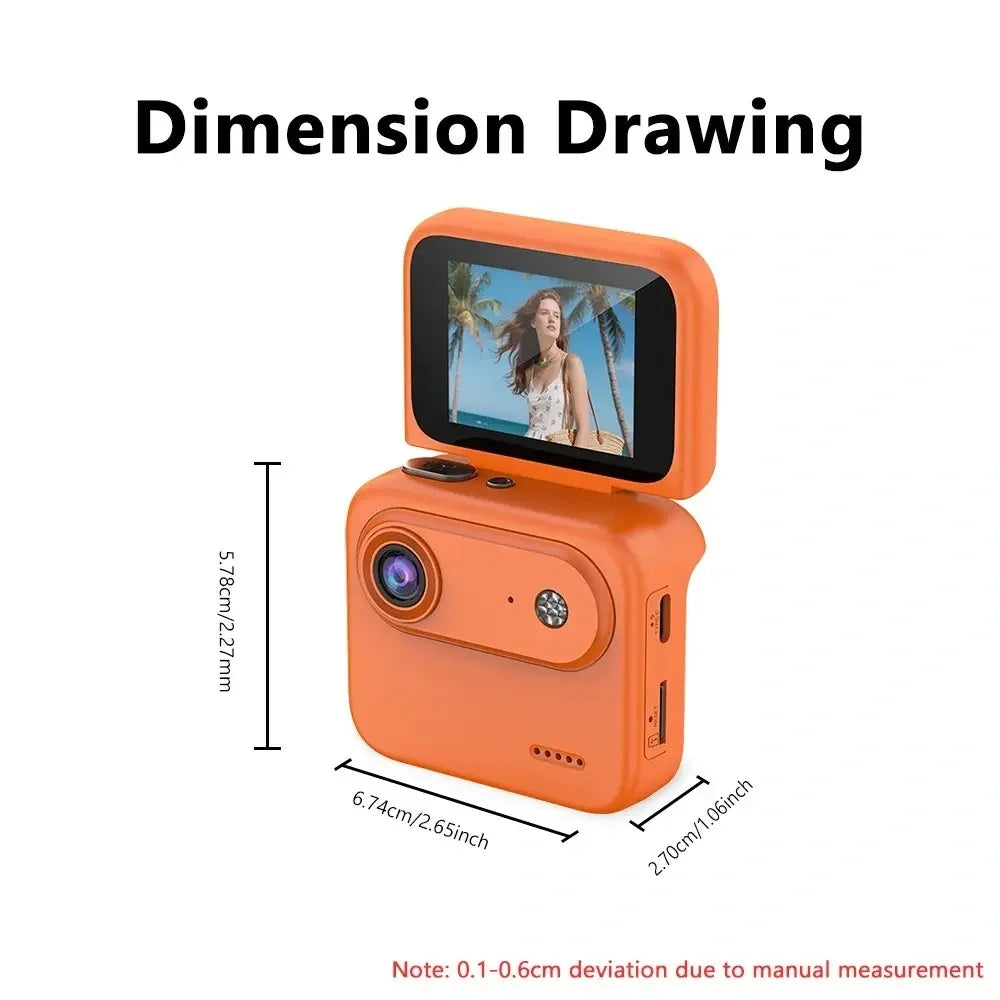 32GB Action Camera 1080P 360° with Flip Screen, Multi-Functional Vlogging Video Camera, Wide-Angle Lens, 1080P Multiple colors Us Shipping