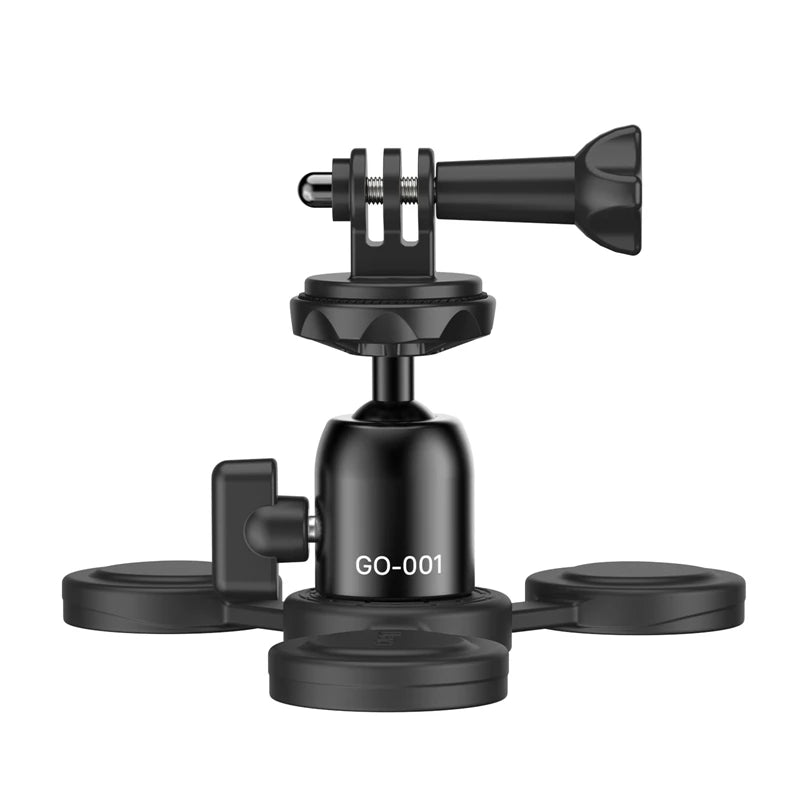 Ulanzi GO-001 Magnetic Mount for Action Camera phone 360° Pan-Tilt Adjustable Ball Head for Gopro for Insta360 Outdoor Activity